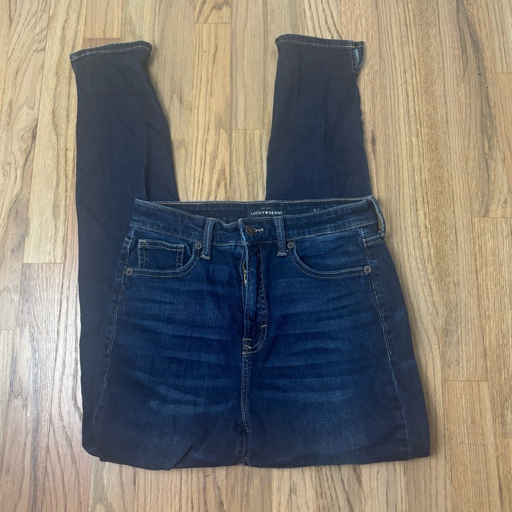 Lucky Brand Bridgette Skinny Jeans Blue Dark Wash 8